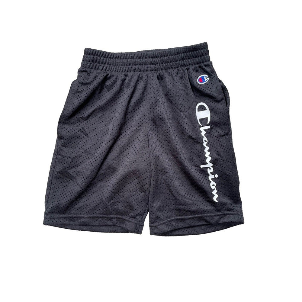 Champion Boys Athletic Mesh Shorts Small Elastic Waist 7" Inseam Pockets